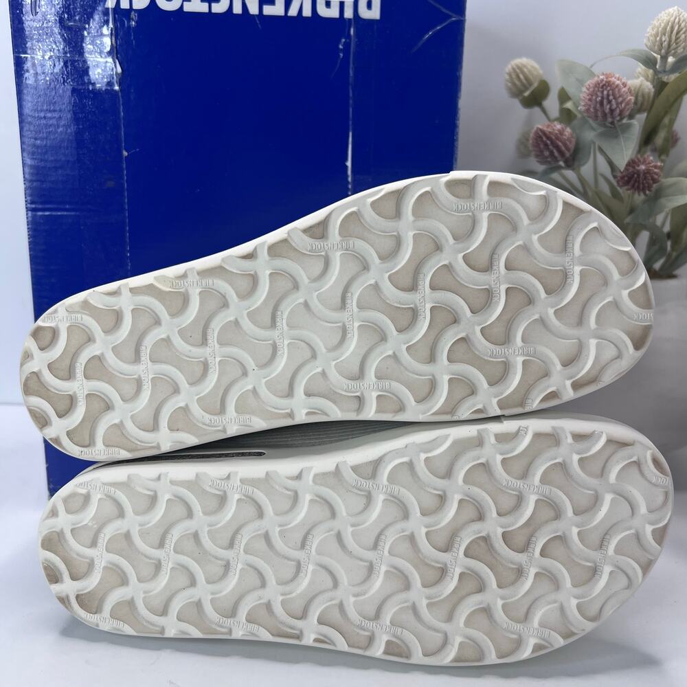 Birkenstock Bend Low Suede Embossed Corduroy Sneaker Antique White Women 6 EU37 - Picture 8 of 10